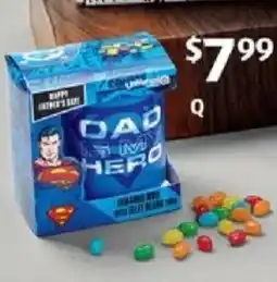 ALDI Superman Dad Mug with Jelly Beans offer