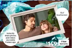 ALDI 15.6" Wi Fi Digital Photo Frame offer