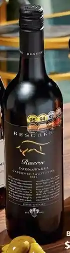 ALDI Reschke Coonawarra Reserve Cabernet Sauvignon 2022 offer