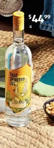 ALDI That Spirited Lot Triple Citrus Vodka offer