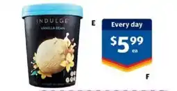 ALDI Indulge Vanilla Bean Ice Cream offer