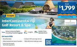ALDI InterContinental Fiji Golf Resort & Spa offer