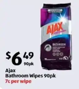 ALDI Ajax Bathroom Wipes offer