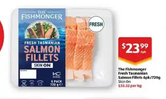 ALDI The Fishmonger Fresh Tasmanian Salmon Fillets offer