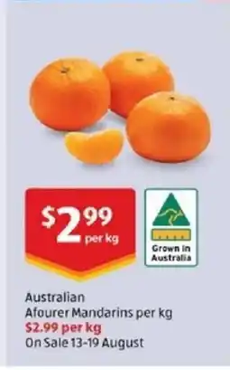 ALDI Afourer Mandarins offer