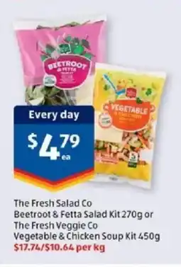 ALDI Beetroot & Fetta Salad Kit or The Fresh Veggie offer