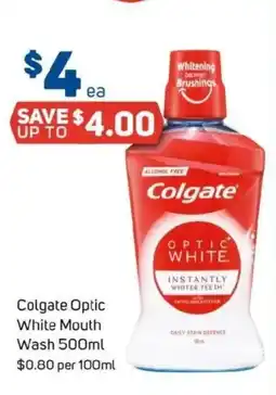 Foodland Colgate Optic White Mouth Wash offer