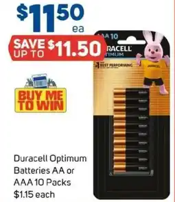 Foodland Duracell Optimum Batteries AA or AAA offer