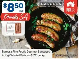 Foodland Barossa Fine Foods Gourmet Sausages offer