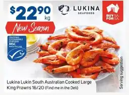 Foodland Cooked Large King Prawns offer
