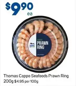 Foodland Thomas Cappo Seafoods Prawn Ring offer