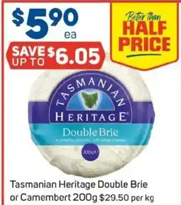 Foodland Tasmanian Heritage Double Brie or Camembert offer