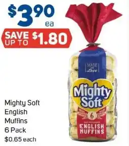 Foodland Mighty Soft English Muffins offer