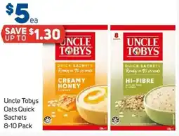 Foodland Uncle Tobys Oats Quick Sachets offer