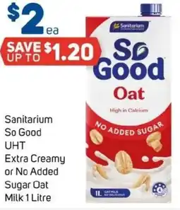 Foodland Sanitarium So Good UHT Extra Creamy or No Added Sugar Oat Milk offer