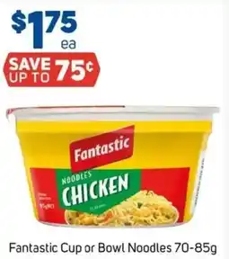 Foodland Fantastic Cup or Bowl Noodles offer