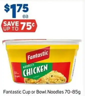 Foodland Fantastic Cup or Bowl Noodles offer