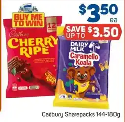 Foodland Cadbury Sharepacks offer
