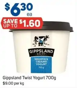 Foodland Gippsland Twist Yogurt offer
