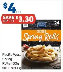 Foodland Pacific West Spring Rolls offer