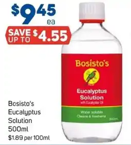 Foodland Bosisto's Eucalyptus Solution offer