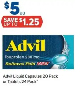 Foodland Advil Liquid Capsules offer
