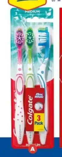 Foodland Colgate Max White Medium Toothbrush 3 Pack offer