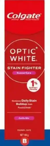 Foodland Colgate Optic White Toothpaste offer