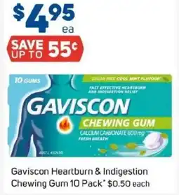 Foodland Gaviscon Heartburn & Indigestion Chewing Gum offer