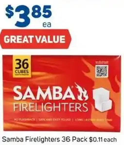 Foodland Samba Firelighters offer