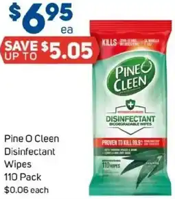 Foodland Pine O Cleen Disinfectant Wipes offer