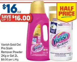 Foodland Vanish Gold Oxi Pro Stain Remover Powder or Gel offer