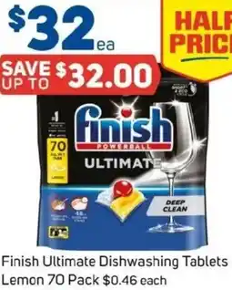 Foodland Finish Ultimate Dishwashing Tablets Lemon offer