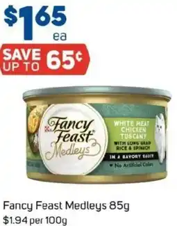 Foodland Fancy Feast Medleys offer