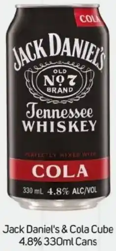 Foodland Jack Daniel's & Cola Cube 4.8% Cans offer