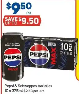 Foodland Pepsi & Schweppes Varieties offer