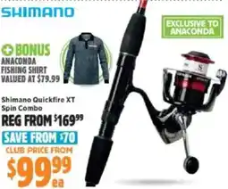 Anaconda Shimano Quickfire XT Spin Combo offer