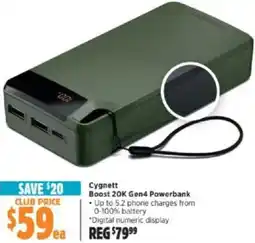 Anaconda Cygnett Boost 20K Gen4 Powerbank offer