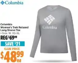 Anaconda Columbia Women's Trek Relaxed Long Sleeve Tee offer
