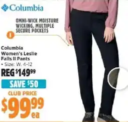 Anaconda Columbia Women's Leslie Falls II Pants offer