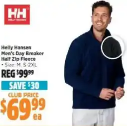 Anaconda Helly Hansen Men's Day Breaker Half Zip Fleece offer