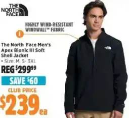 Anaconda The North Face Men's Apex Bionic III Soft Shell Jacket offer