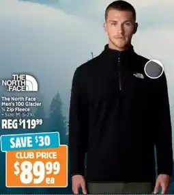 Anaconda The North Face Men's 100 Glacier ยผ Zip Fleece offer