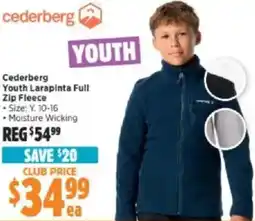 Anaconda Cederberg Youth Larapinta Full Zip Fleece offer