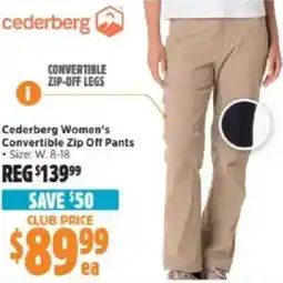 Anaconda Cederberg Women's Convertible Zip Off Pants offer