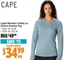 Anaconda Cape Women's Holly Lo Sleeve Henley Top offer