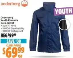 Anaconda Cederberg Youth Kuranda Rain Jacket offer
