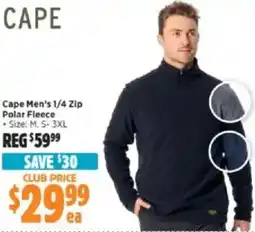 Anaconda Cape Men's 1/4 Zip Polar Fleece offer