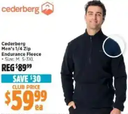 Anaconda Cederberg Men's 1/4 Zip Endurance Fleece offer