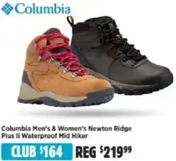 Anaconda Columbia Men's & Women's Newton Ridge Plus li Waterproof Mid Hiker offer